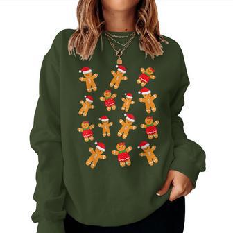 Gingerbread Christmas Gingerbread Pyjamas Mens Sweatshirt Frauen - Geschenkecke