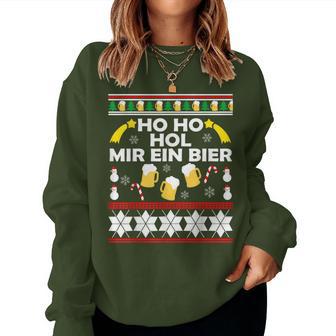 Hohoho Get Me A Beer Ugly Christmas Sweatshirt Frauen - Geschenkecke