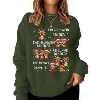 A Mulled Wine Christmas Reindeer Sweatshirt Frauen - Geschenkecke