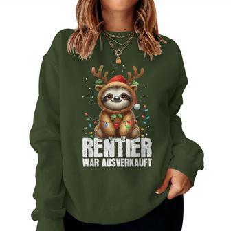 Reindeer War Sold Out Christmas Sloth Christmas Time Sweatshirt Frauen - Geschenkecke