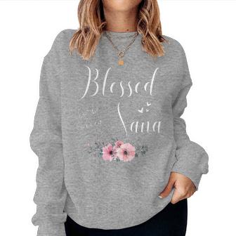 Blessed To Be Nana Grandma Mother's Day Christmas Women Sweatshirt | Seseable CA