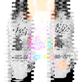 10Th Birthday Girl 10 Year Old Roller Skate Skating Women Sweatshirt | Seseable UK