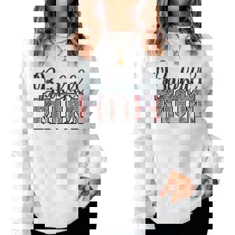 Baseball Mom Retro Vintage Baseball Women Sweatshirt - Thegiftio UK