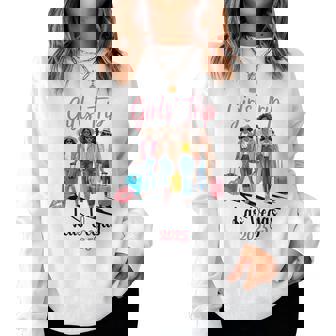 Black Girls Trip Las Vegas 2025 Vacation Birthday Melanin Women Sweatshirt - Monsterry