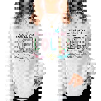 Blessed To Be Called Lolli Floral Mother's Day Women Sweatshirt | Seseable CA