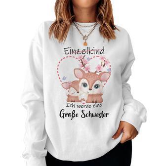 Children's Ich Werde Große Schwester Ich Pink Sweatshirt Frauen - Geschenkecke