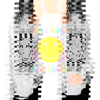 Here Comes The Party Groovy Bachelorette Party Team Bride Women Sweatshirt | Mazezy