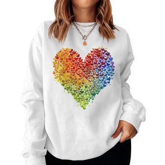 Csd Parade Rainbow Lgbt Heart Lgbtq Flowers Pride Love Sweatshirt Frauen - Geschenkecke