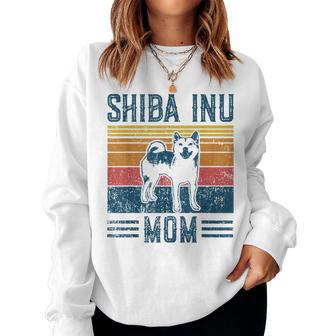 Dog Shiba Inu Mom -Intage Shiba Inu Mom Gray Sweatshirt Frauen - Geschenkecke