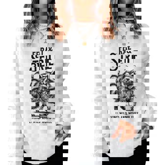 Feral Raccoon Hysterectomy Recovery Present For Women Women Sweatshirt - Thegiftio