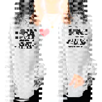 I Love Fat Girls Cute I Heart Fat Girls Ex-Novia Sudadera Mujer - Regaloses