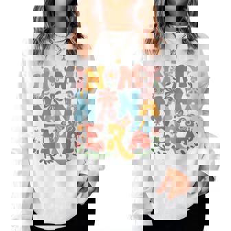 In My Nana Era Retro Groovy Nana Butterfly Women Sweatshirt - Thegiftio