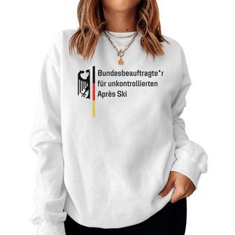 German Federal Commissioner For Uncontrolled Après Ski Holiday Sweatshirt Frauen - Geschenkecke