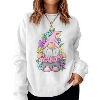Grandma Floral Gnome Mother's Day Grandma Women Sweatshirt - Thegiftio UK