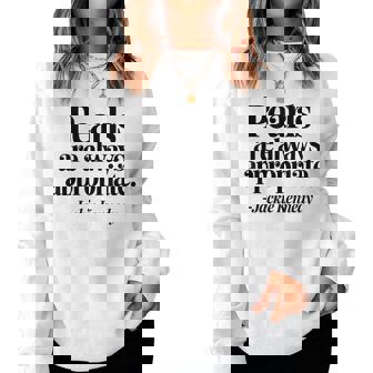 Groovy Pearls Are Always Appropriate Fashion Women Sweatshirt | Mazezy