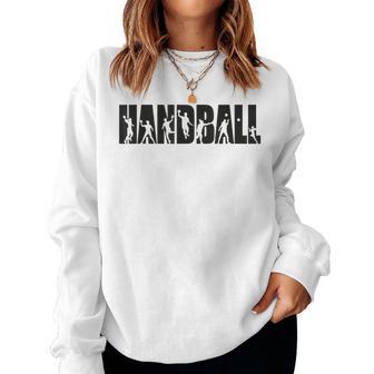 Handball Player s For And Handball Fans Gray Sweatshirt Frauen - Geschenkecke