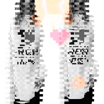 I Heart Chicken Jockey I Love Chicken Jockey Women Sweatshirt - Thegiftio