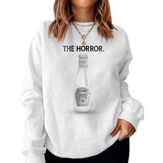 Heinz Tomato Ketchup The Horror Empty Bottle Distressed Sweatshirt Frauen - Geschenkecke