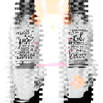 Je Ne Suis Pas Petite Perfection Échantillon De Taille Sweat-shirt pour femme - Cadeauxyz