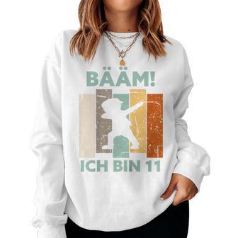 Kinder Bääm Ich Bin 11 Elf Jahre Junge 11 Geburtstag Mädchen Sweatshirt Frauen - Geschenkecke