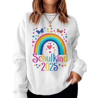 Kinder Schulkind 2025 Regenbogen Mädchen Einschulung 2025 Mädchen Sweatshirt Frauen - Geschenkecke