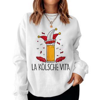 La Kölscheita X Fastelovend Carnival Cologne Beer Costume Sweatshirt Frauen - Geschenkecke