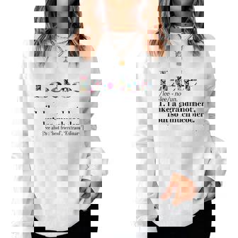 Leelee Like Grandmother But So Much Cooler White Women Sweatshirt | Mazezy