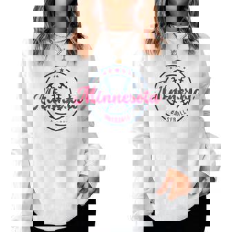 Minnesota Ball Baseball Blue Women Sweatshirt - Monsterry