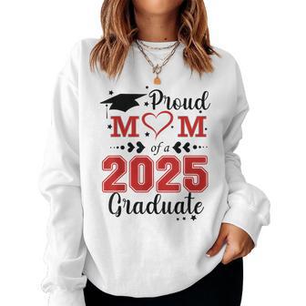 Proud Mom Of A 2025 Graduate Retro Class Of 2025 Women Sweatshirt - Thegiftio UK