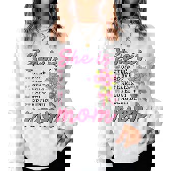She Is Mom Christian Mother's Day Jesus Mama Religious Women Women Sweatshirt | Seseable CA