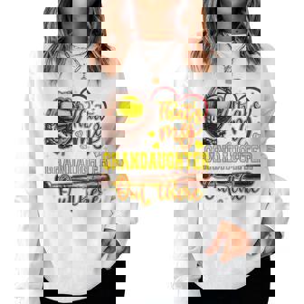 That's My Granddaughter Out There Softball Grandma Women Sweatshirt | Mazezy