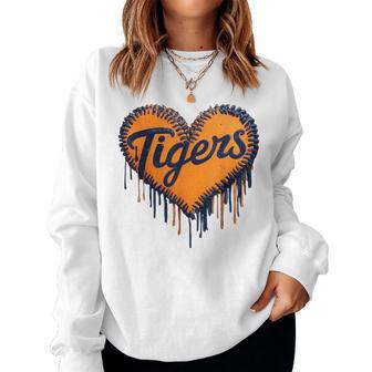 Vintage Tigers Heart Throwback Styles Classic For Women Women Sweatshirt - Thegiftio UK