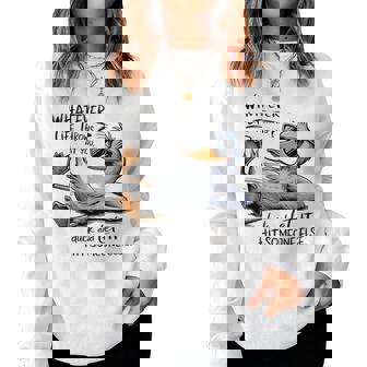 Whatever Throws At You Duck And Let It Hit Someone Else Women Sweatshirt - Monsterry