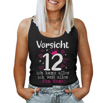 12 Geburtstag Mädchen -Orsicht 12 Jahre Nager Tank Top Frauen - Geschenkecke