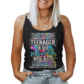 13Th Birthday Girl Nager Puberty 13 Year Old Boys Tank Top Frauen - Geschenkecke