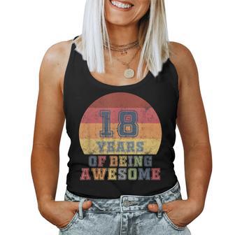 18Th Birthday Girl Daughter 18 Years Old Son Boys Retro Tank Top Frauen - Geschenkecke