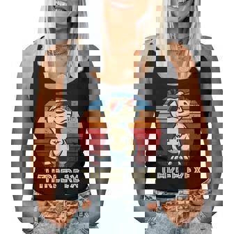 3 Rex Dinosaur 3Rd Birthday Boy Girl Three Rex Birthday Women Tank Top - Thegiftio