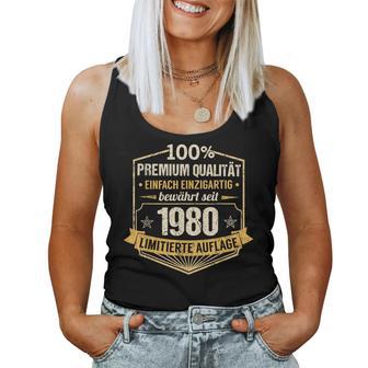 43Th Birthday Man Woman 43 Years 1980 Decorative Tank Top Frauen - Geschenkecke