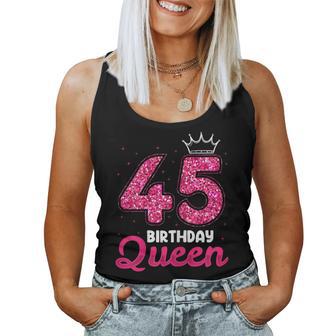 45 Geburtstag Süßes Krone Queen Für Frau 45 Jahre Tank Top Frauen - Geschenkecke