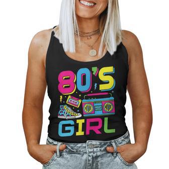 80S Girl 80S Theme Party 80S Outfit Tank Top Frauen - Geschenkecke