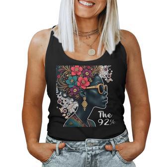 The 92 Percent – The 92 Percent Floral Logo W Black Women Women Tank Top - Thegiftio UK