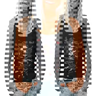 Anime Gothique Squelette Cupidon Darkalentine Kawaii Débardeur pour femme - Cadeauxyz