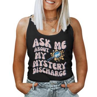 Ask About Mystery Discharge Saying Inappropriate Women Women Tank Top - Thegiftio UK
