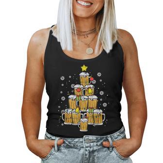 Beer Christmas Pyjamas Christmas Tree Pjs Brew Dad Men Tank Top Frauen - Geschenkecke