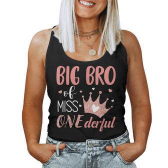 Big Brother Of Miss Onederful 1St Birthday Girl First One-Derful Tank Top Frauen - Geschenkecke