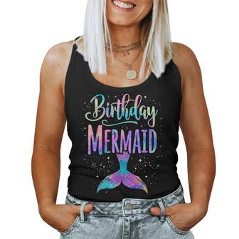 Birthday Mermaid Party Girl Mermaid Women Tank Top - Thegiftio UK