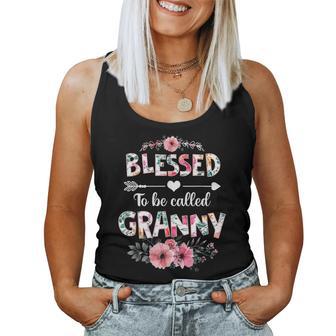 Blessed To Be Called Granny Granny Mother's Day Women Tank Top - Thegiftio UK