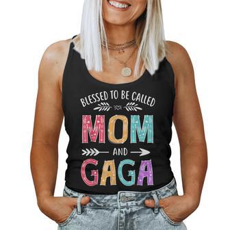 Blessed To Be Called Mom And Gaga Women Tank Top - Thegiftio UK