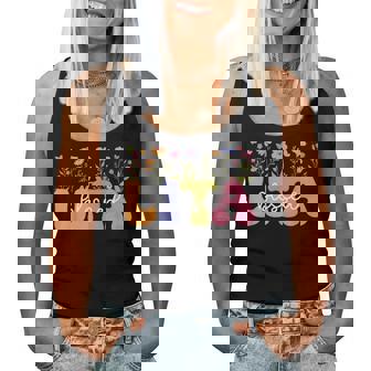 Blessed Lita Grandma Groovy Lita Grandmother Women Tank Top - Seseable