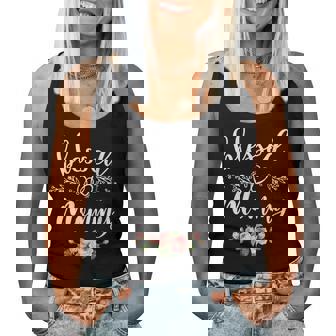 Blessed Mommy Cute Flower Mommy Women Tank Top | Mazezy